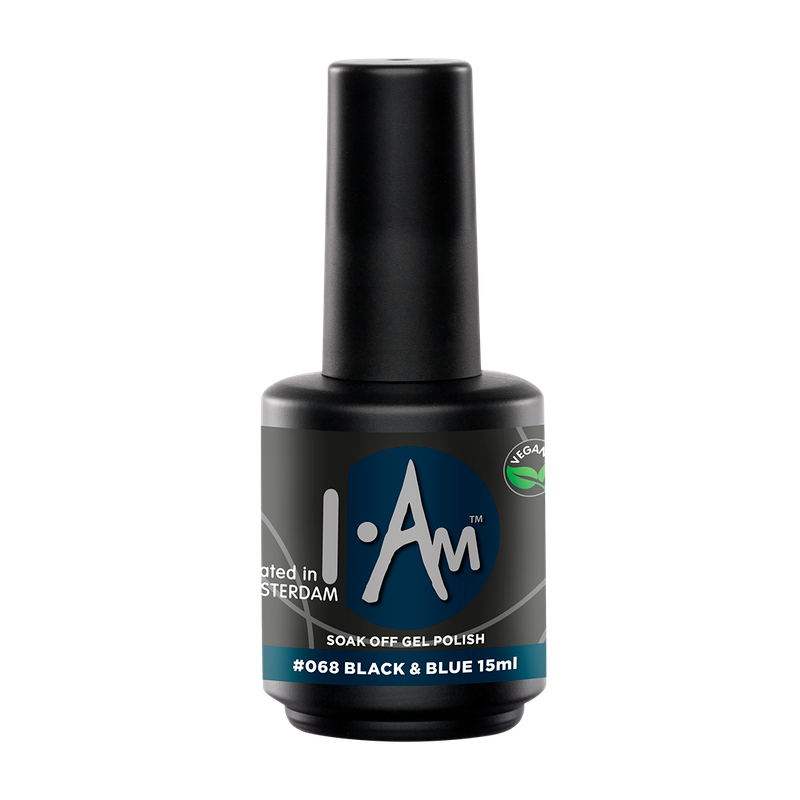 I.Am Soak Off Gel Polish #068 Black & Blue