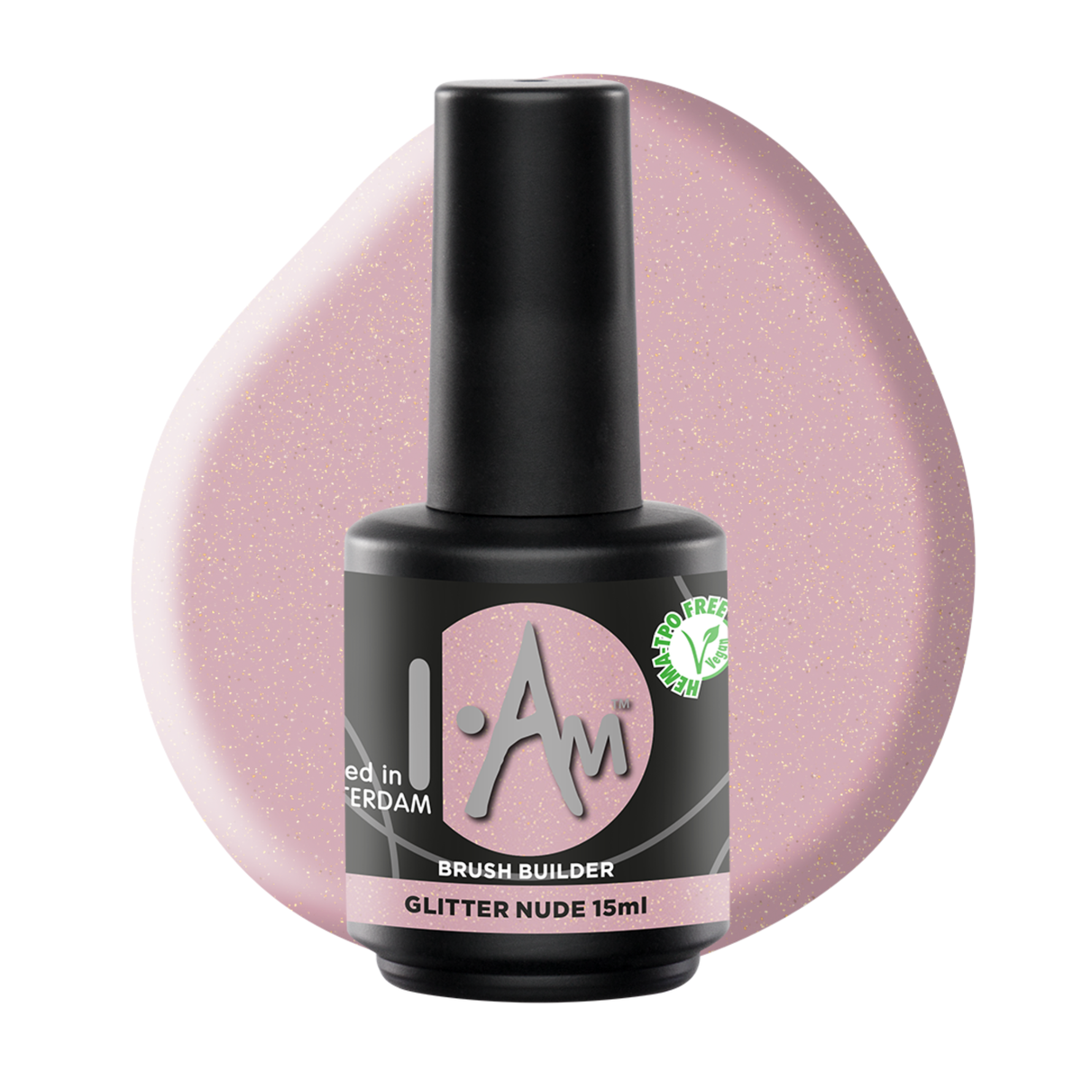 I.Am Brush Builder Glitter Nude 15ml | Builder Gel