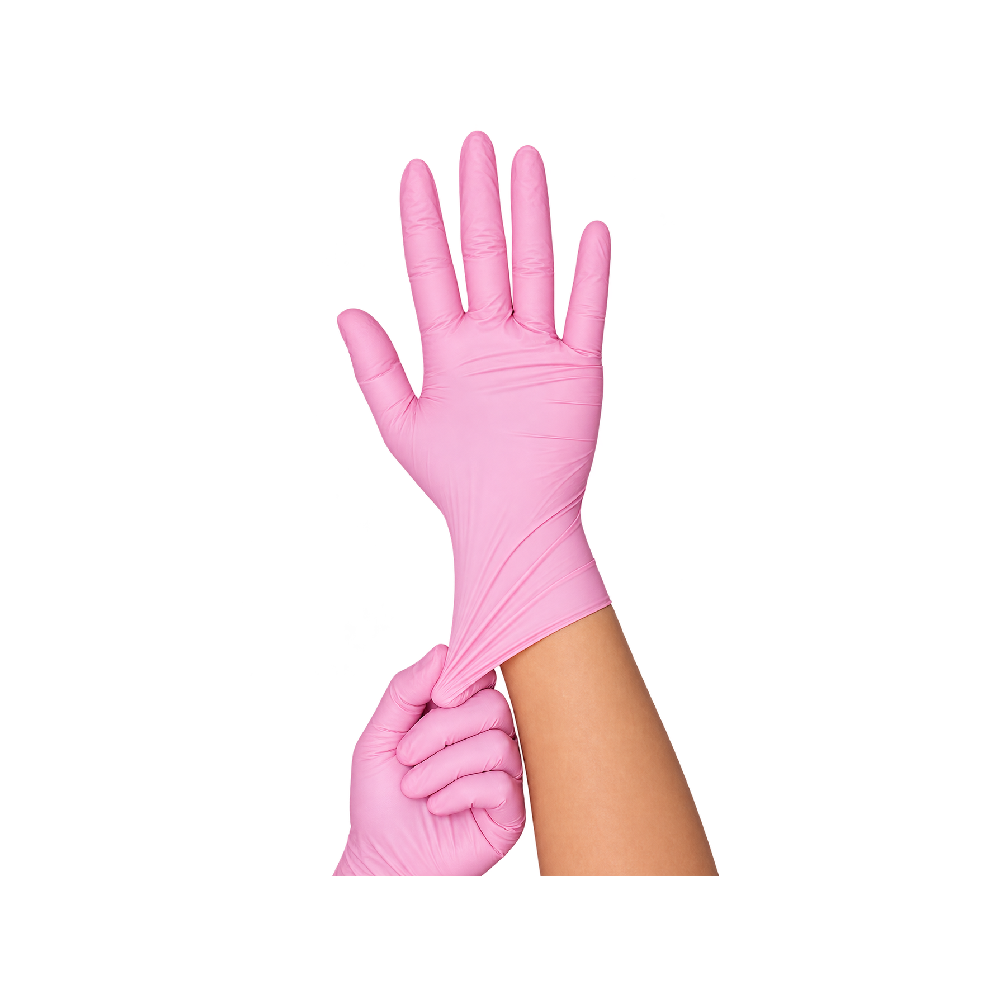 Handschoenen Nitril Roze 100 stuks